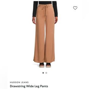Hudson Jeans High Waist Drawstring Wide Leg Pants.